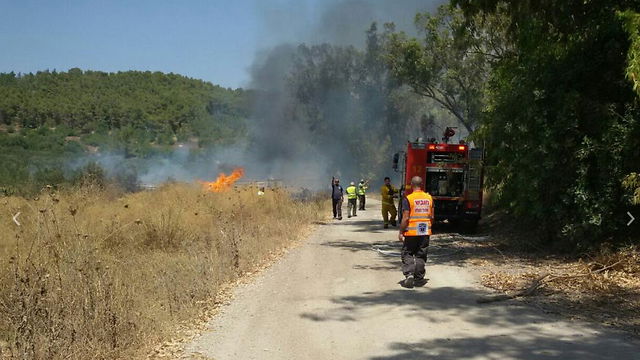 שידור חי: שריפת ענק באזור בית שמש; נערכים לפינוי ישובים