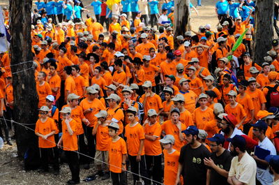 חלק מילדי קעמפים של חב"ד