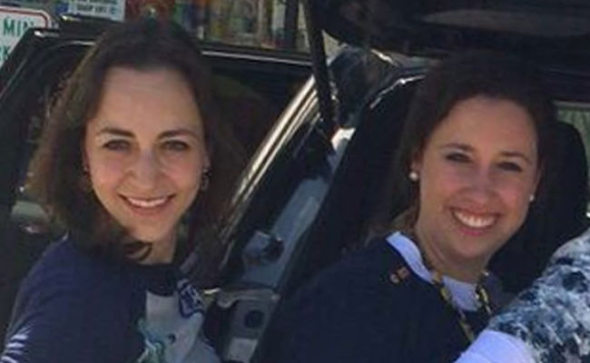 בתמונה, משמאל: שתי הרוגות התאונה הקשה