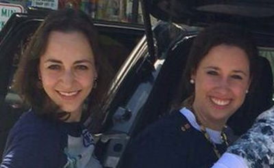 בתמונה, משמאל: שתי הרוגות התאונה הקשה