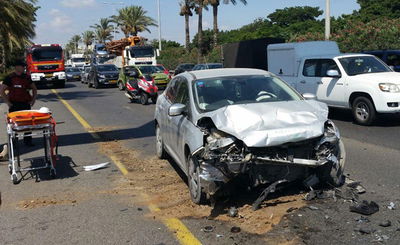 זירת התאונה