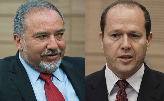 ברית פוליטית. ניר ברקת ואביגדור ליברמן