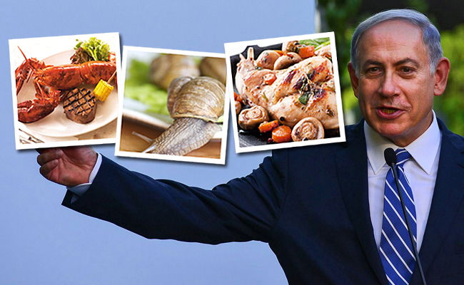 נתניהו התארח במסעדה שמציעה ארנבים, חלזונות ולובסטרים