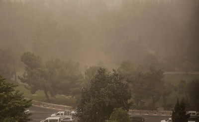צפו: תל אביב באובך במבט מלמעלה
