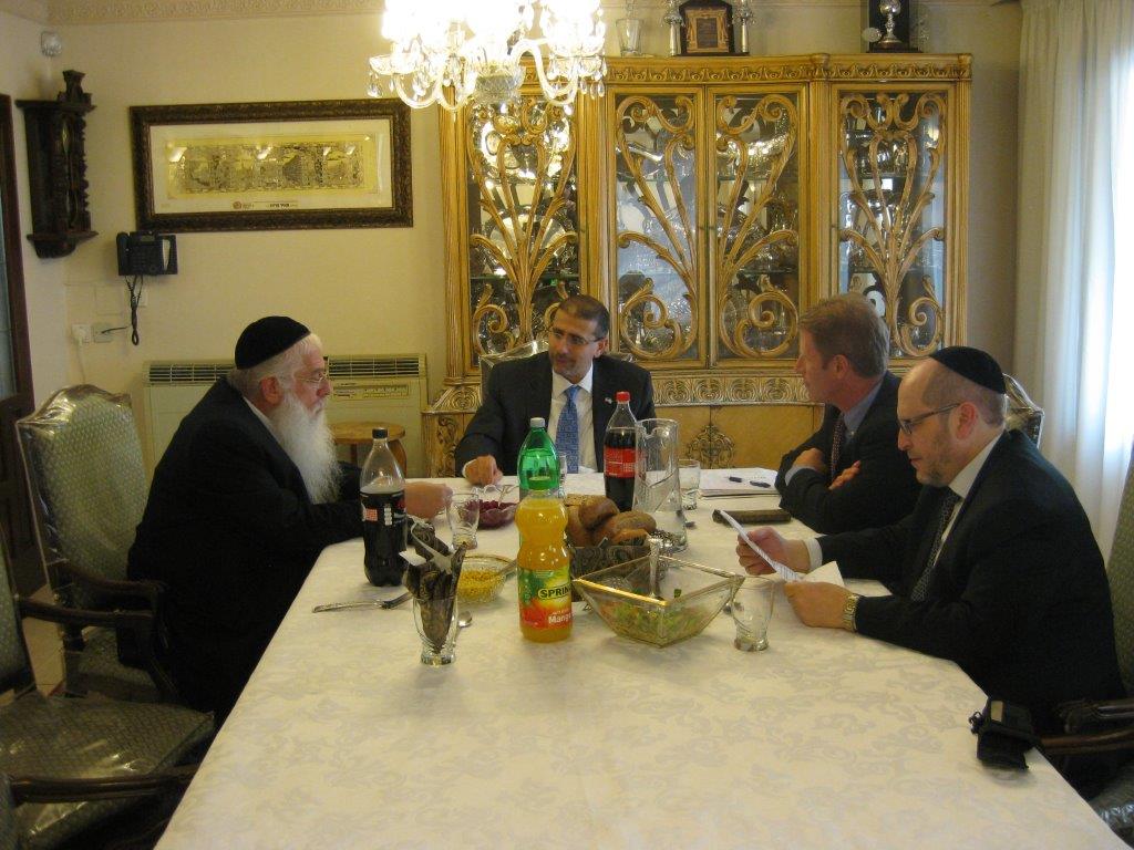 תיעוד: מאיר פרוש אירח את שגריר ארה"ב בישראל דן שפירו