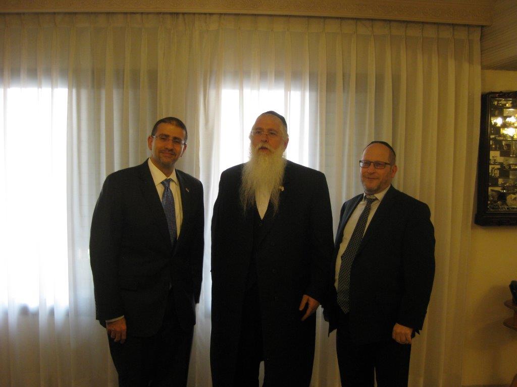 תיעוד: מאיר פרוש אירח את שגריר ארה"ב בישראל דן שפירו