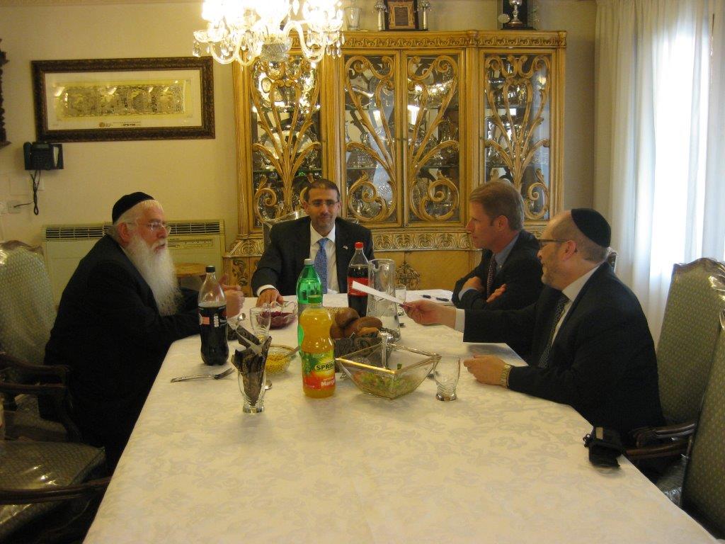 תיעוד: מאיר פרוש אירח את שגריר ארה"ב בישראל דן שפירו