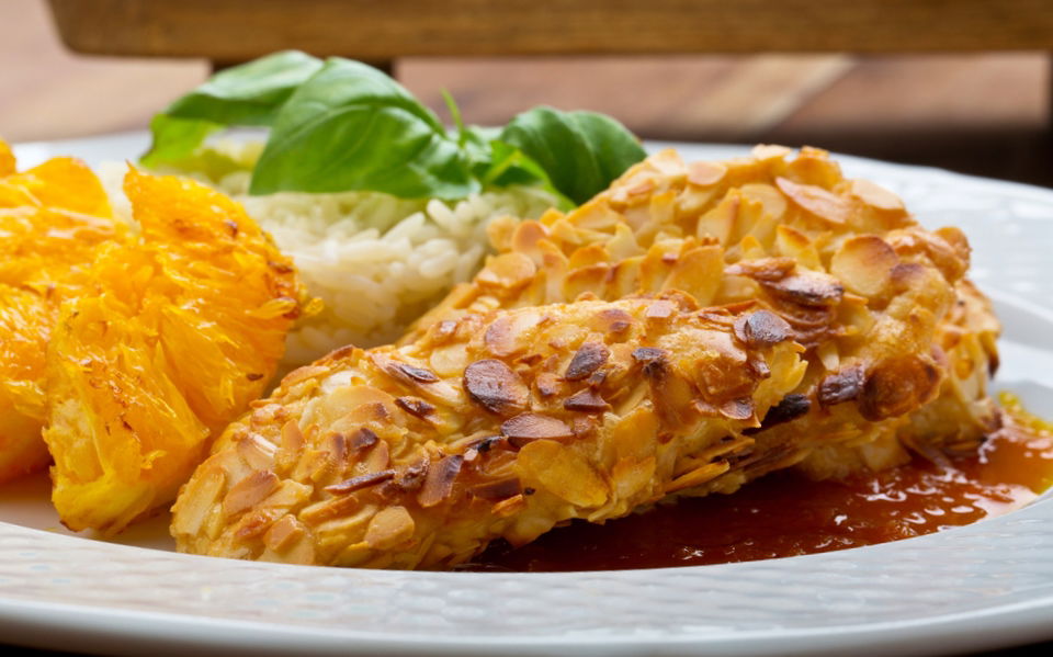 קרוקטים מתפוחי אדמה בציפוי שקדים