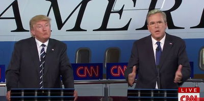 בוש וטראמפ בעימות