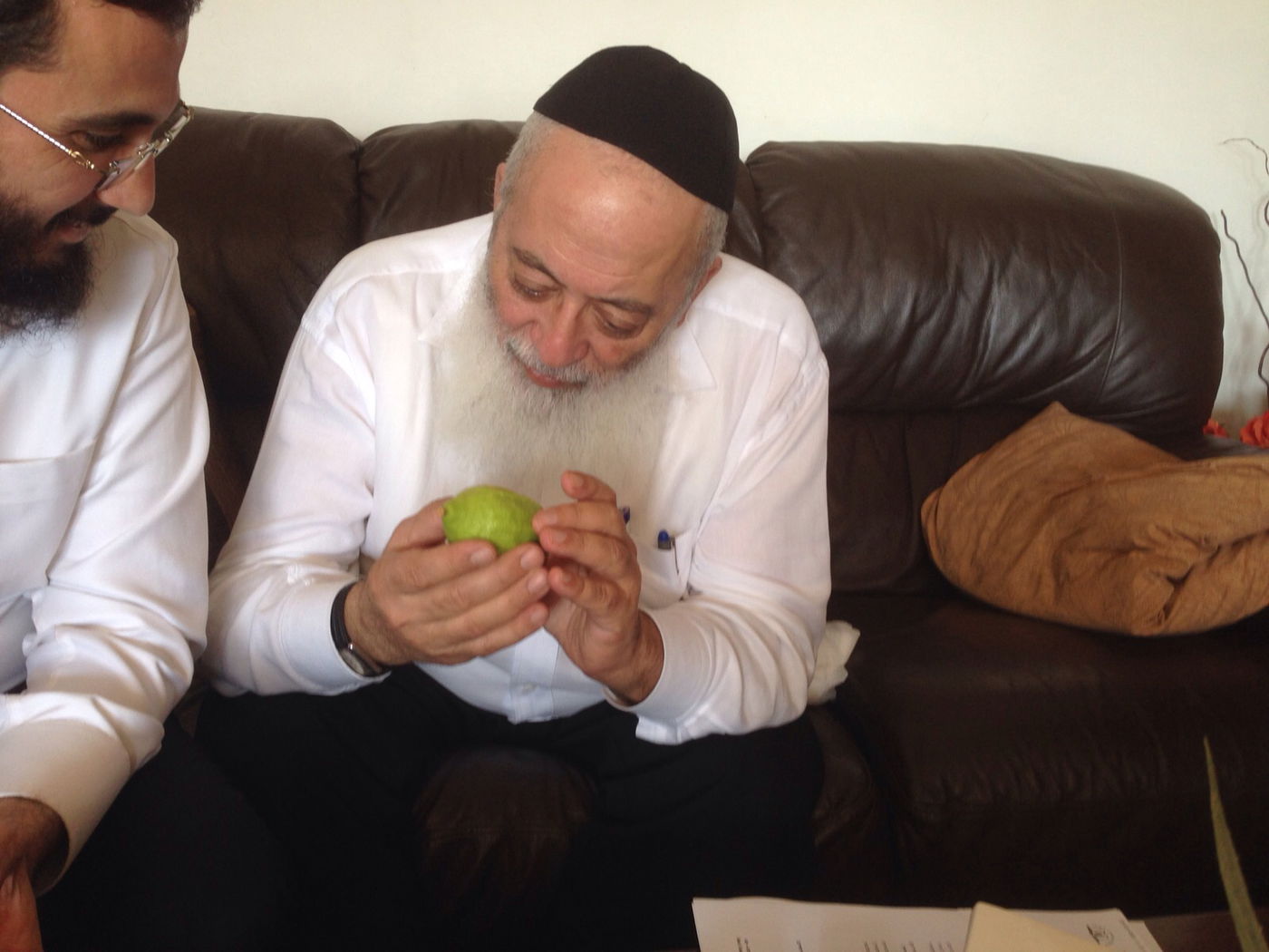 תיעוד: הראשל"צ הגר"ש עמאר בוחר אתרוג