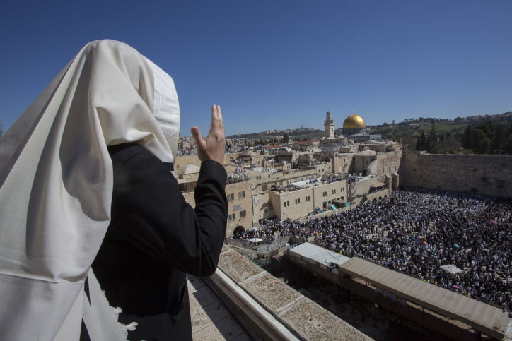 ברכת כהנים בכותל. ארכיון