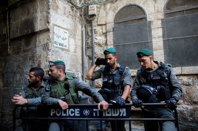 לוחמי מג"ב בעיר העתיקה, הבוקר