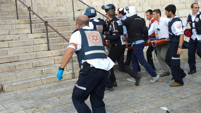 זירת הפיגוע בשער שכם