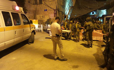 זירת הפיגוע בחברון