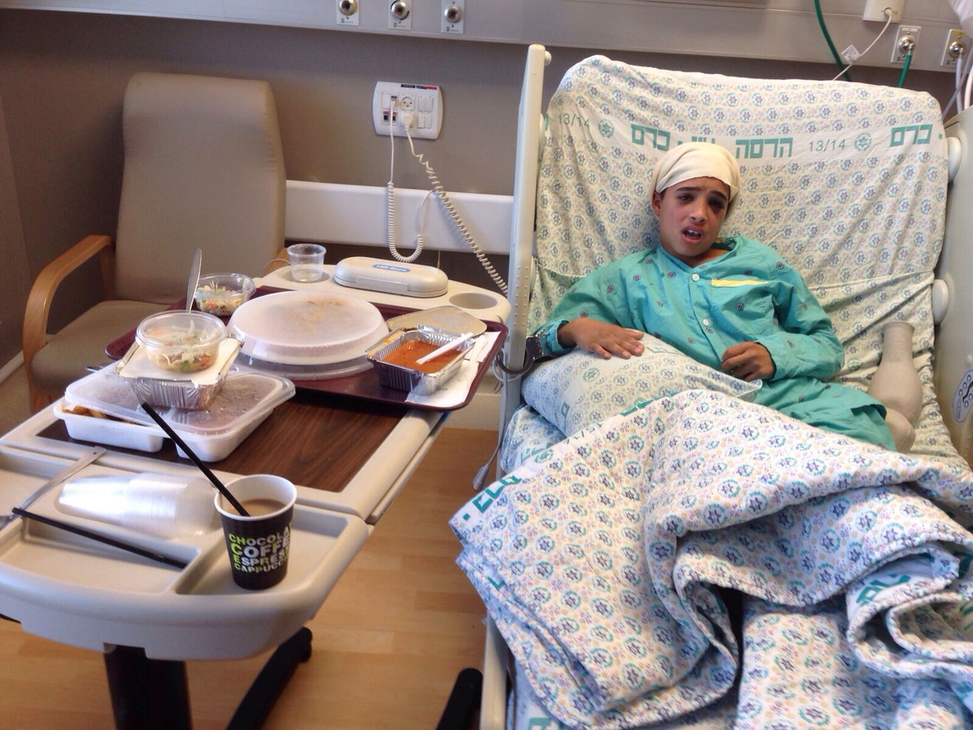 אחמד מנאסרה בבית החולים