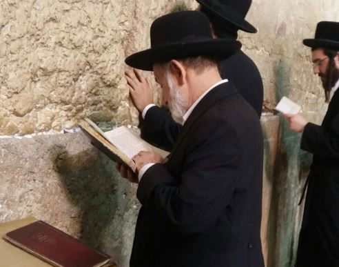 הגר"צ בוארון בכותל, אמש