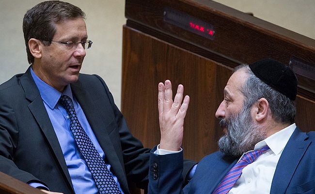 יצחק הרצוג ואריה דרעי