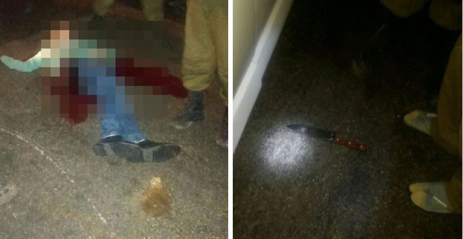 המחבל שחוסל, והסכין איתה ניסה לדקור חיילים