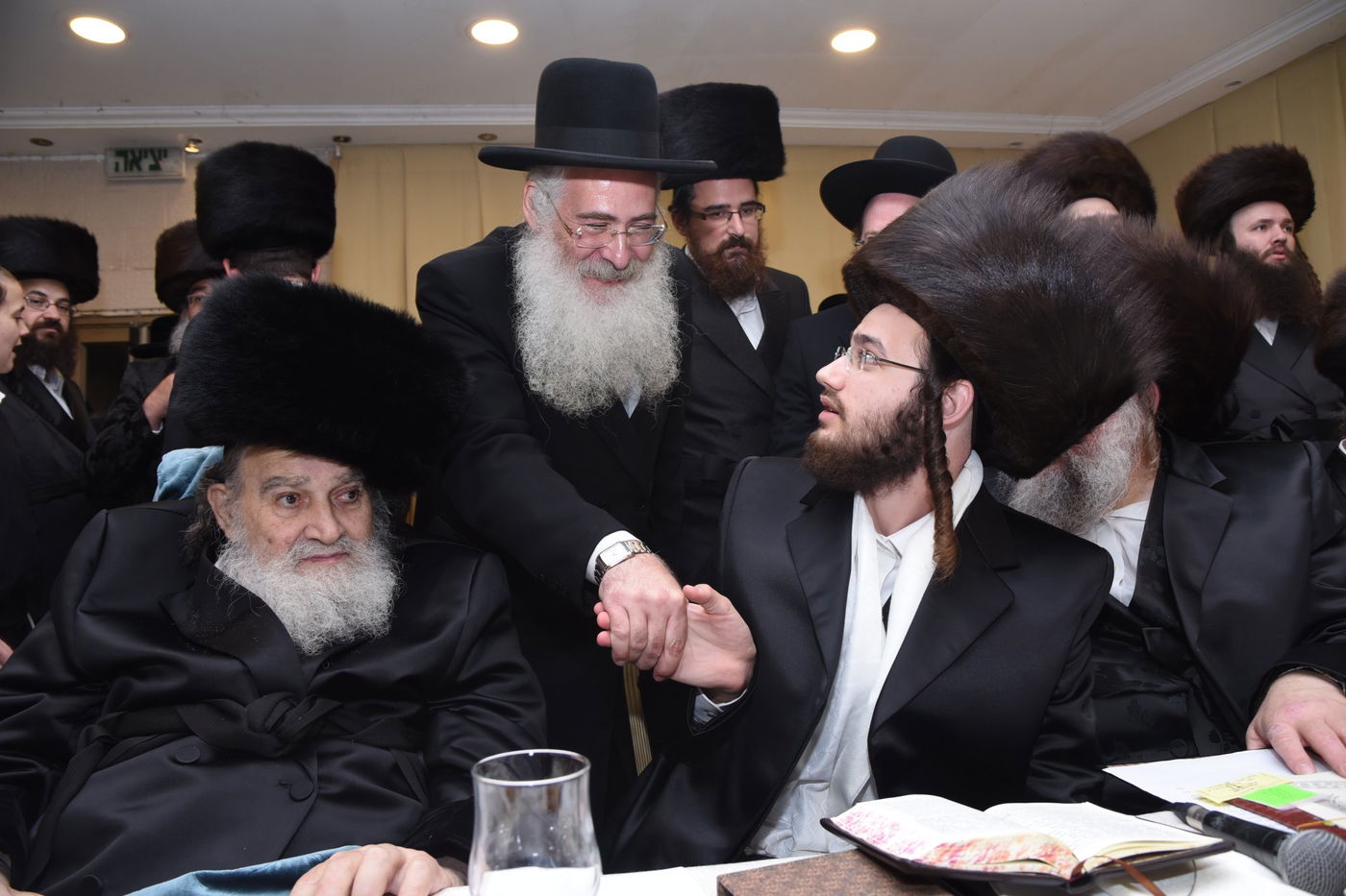 גלריה: חתונת בתו של הרב מרדכי בריסק