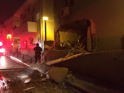 זירת האירוע בתל אביב, הערב