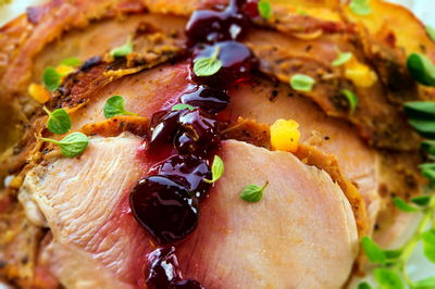 רולדת הודו חגיגית בציפוי מתקתק