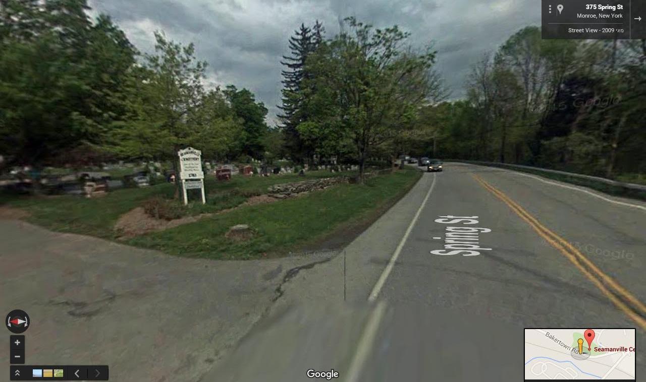 בית הקברות והרחוב הסמוך אליו