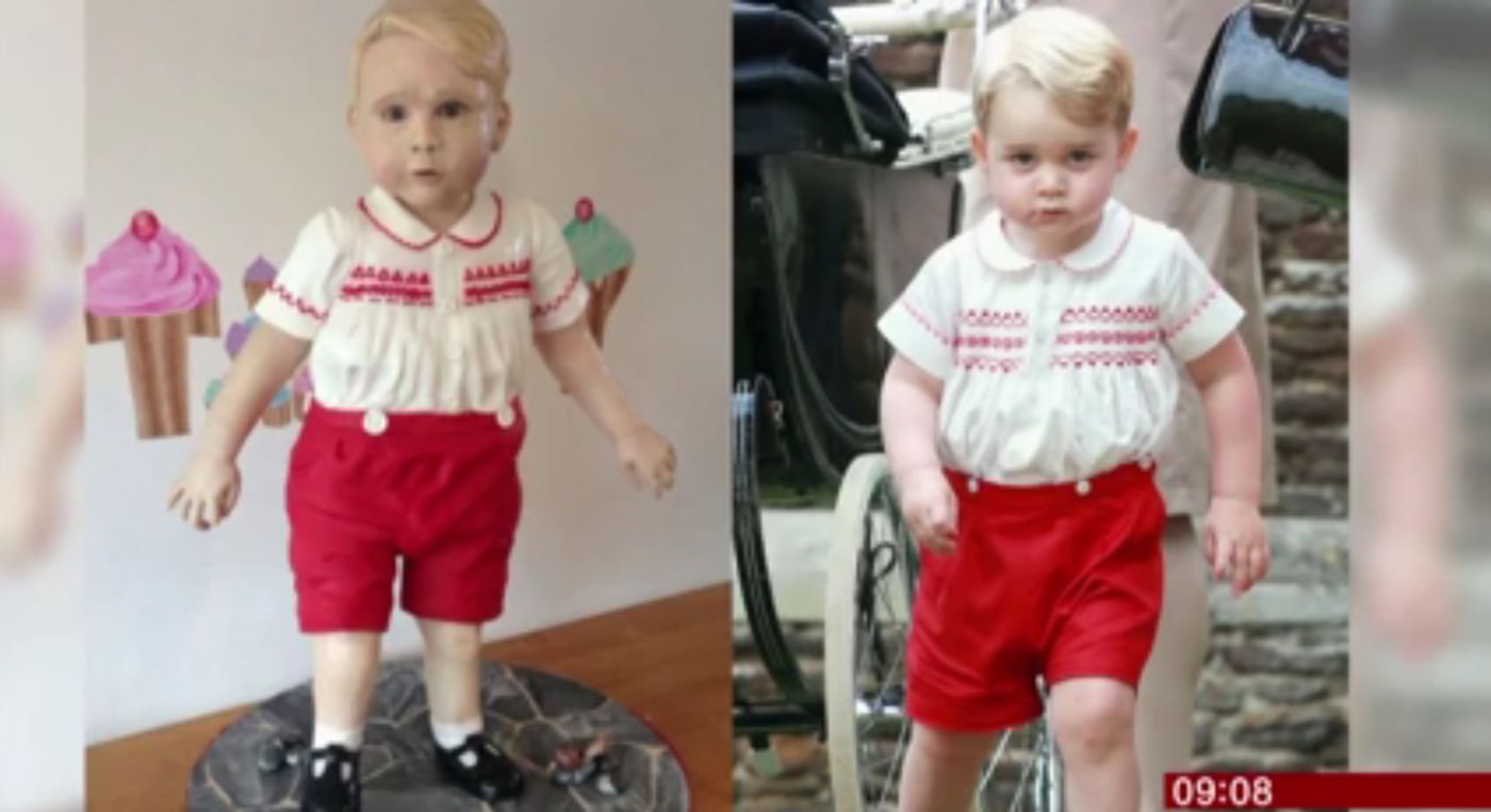 מרשימה ומלחיצה: עוגה בדמות הנסיך ג'ורג'