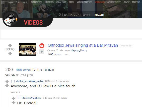 הפרסום ב"רדיט"