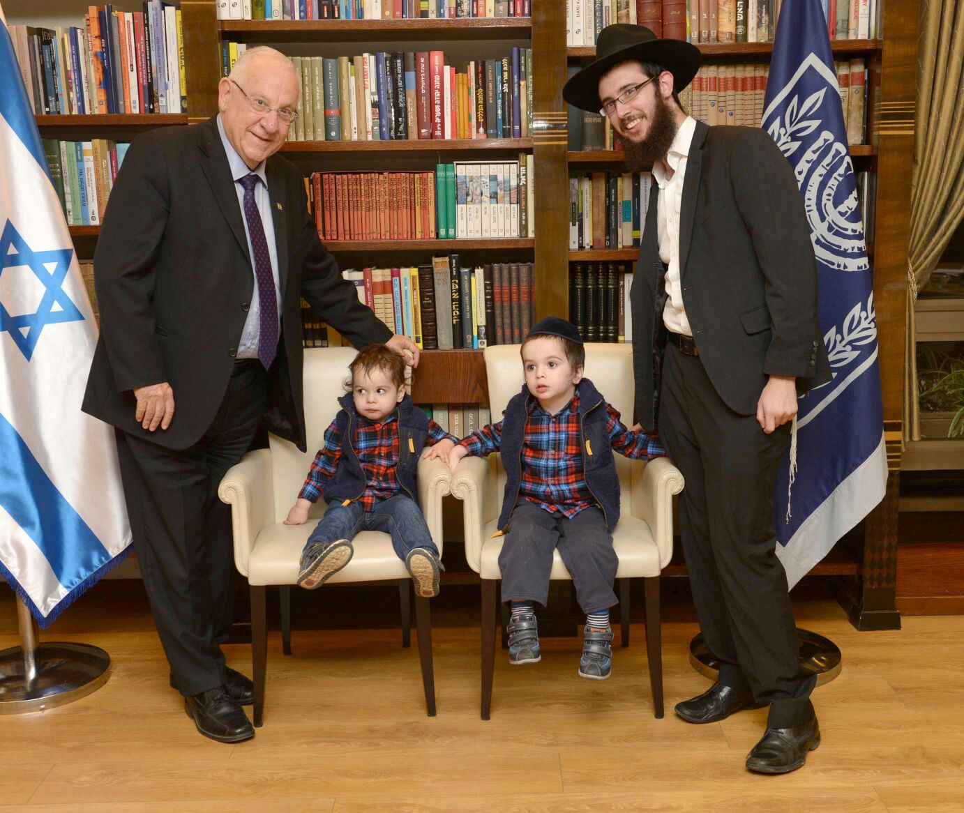 נשיא המדינה ראובן ריבלין נפגש עם בני משפחת קרישבסקי