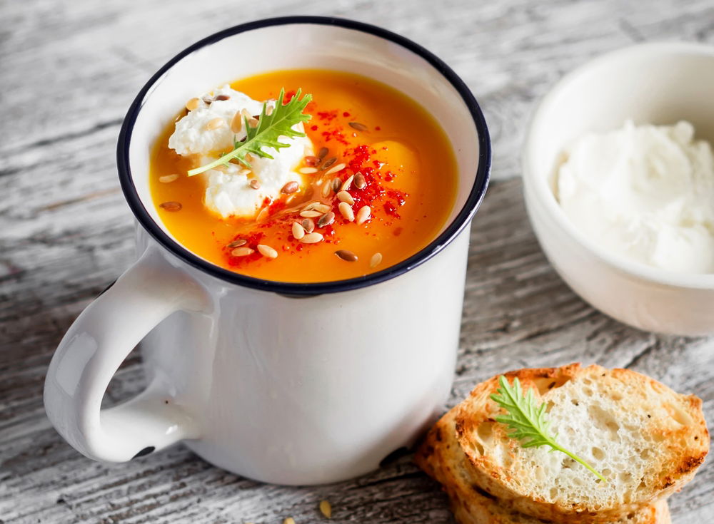 מתכון למרק גזר עם כרישה. אופטימי