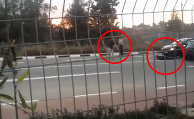 מעצר המחבל בגוש עציון באקדחים שלופים • צפו בווידאו