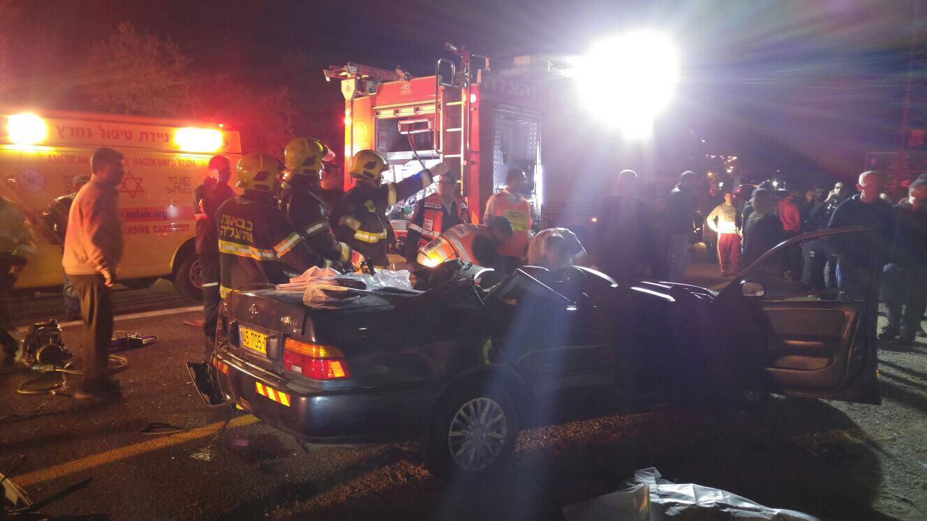 זירת התאונה