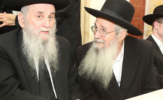 הגרמ"ד לפקוביץ עם הגרד"צ קרלנשטיין זצ"ל