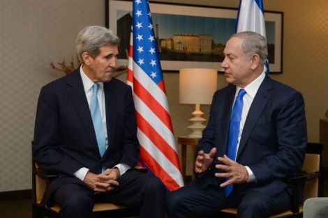 נתניהו וקרי בחודש שעבר בברלין