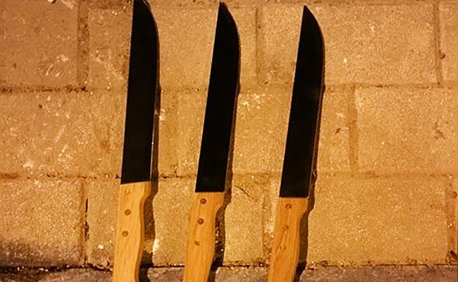 הסכינים שנמצאו
