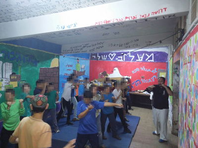 הילדים מתאמנים