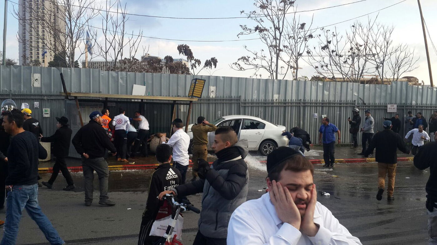 הלם בזירת הפיגוע