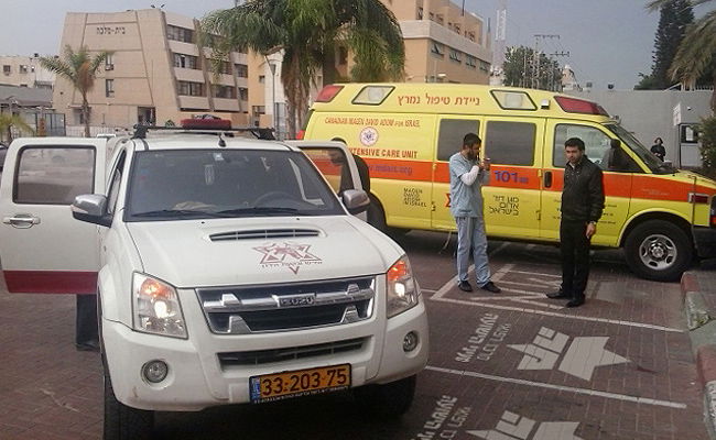 היולדת הגיעה לבית החולים בניידת כיבוי אש