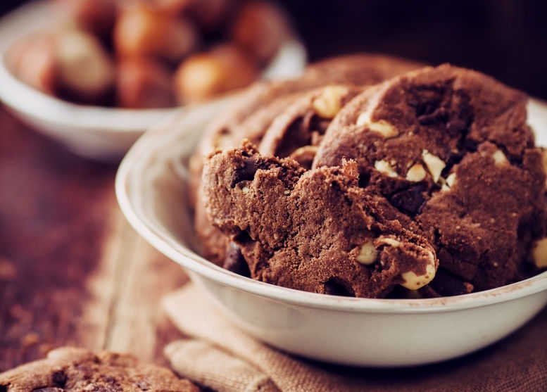 עוגיות בראוניז שוקולד ואגוזים. יאמי