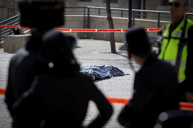 זירת ניסיון הפיגוע בירושלים, צולם על ידי גוי