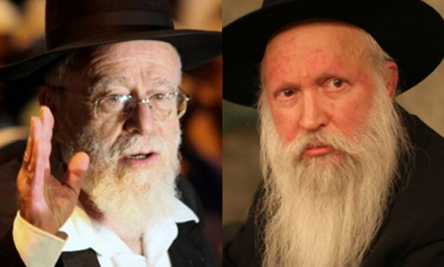 הרב גינזבורג (מימין) והרב ליאור