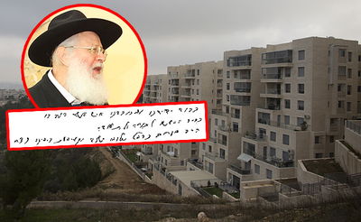 מנחם כרמל על רקע בניה בגילה. אילוסטרציה