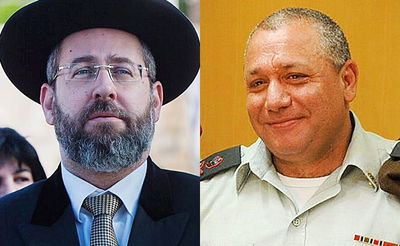 הרב הראשי הגר"ד לאו לרמטכ"ל איזנקוט: שמור על התודעה היהודית בצה"ל