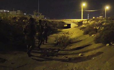 כך נראה מארב לילי של צה"ל נגד מיידי אבנים