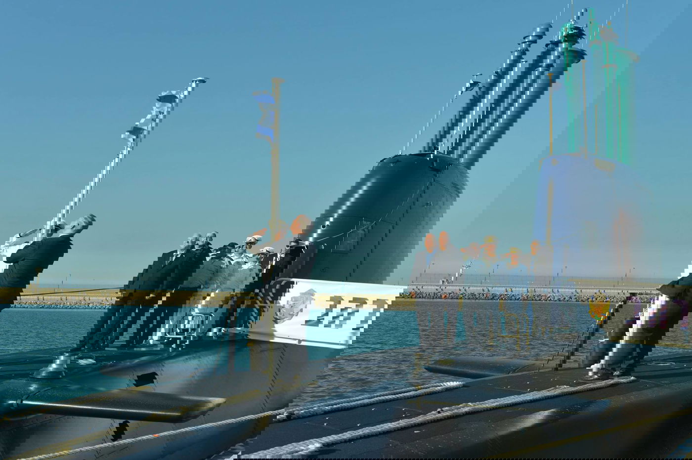 תיעוד: כך התקבלה צוללת אח"י רהב בחיל הים