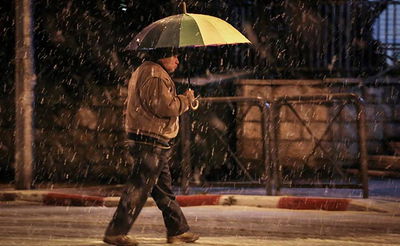 הירושלמים מאוכזבים: שלג קל בלבד בבירה