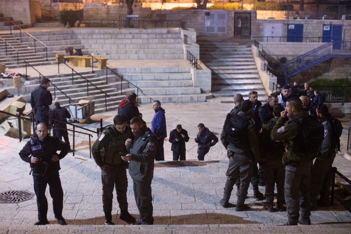 כוחות המשטרה בזירת הפיגוע