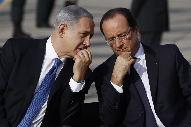 נתניהו עם נשיא צרפת