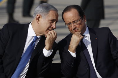 נתניהו עם נשיא צרפת