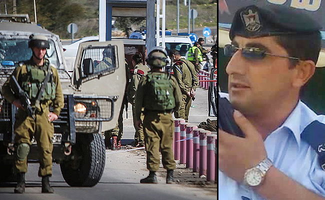 המחבל הפלסטיני לצד זירת הפיגוע